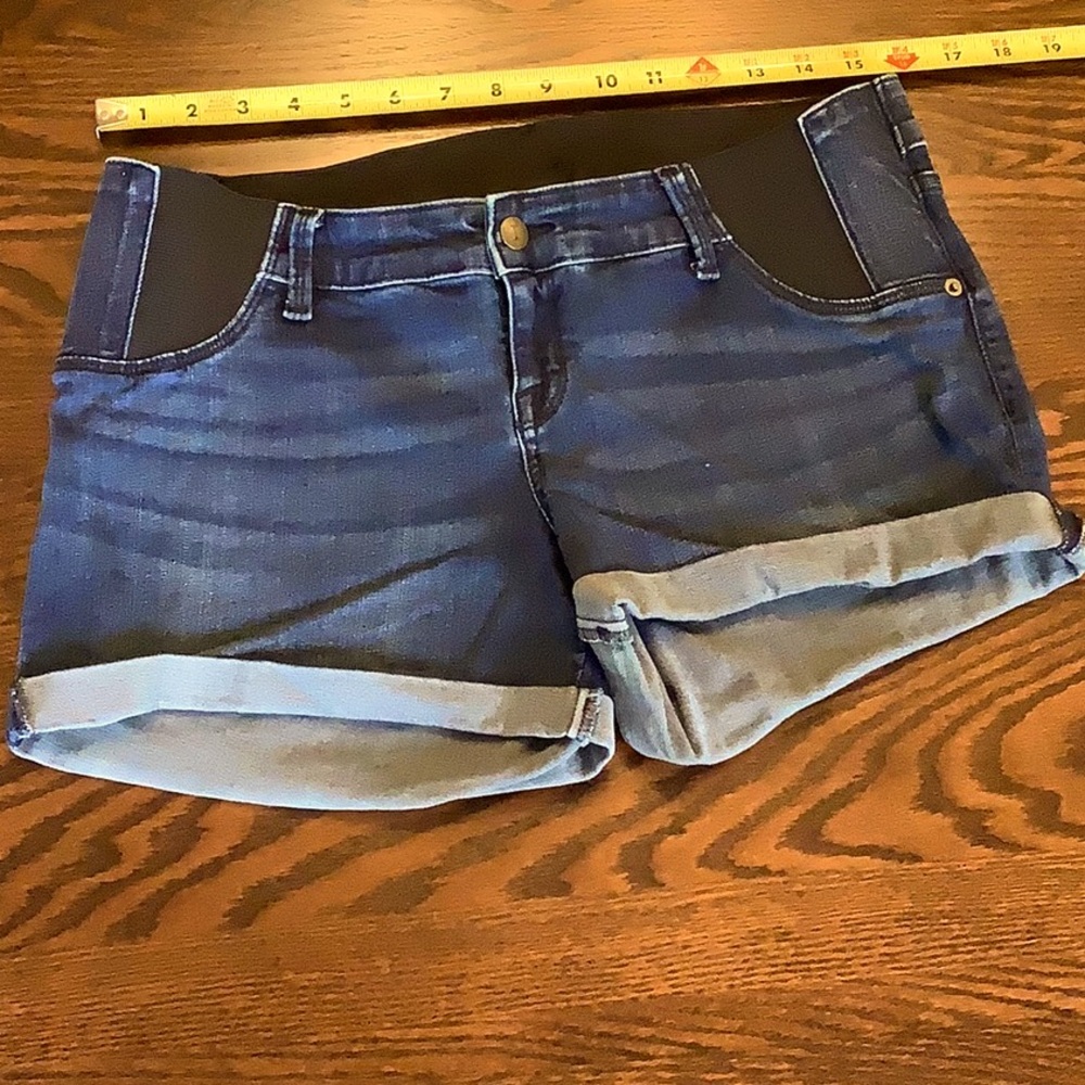 Isabel Maternity MIDI Short jean shorts Sz 6